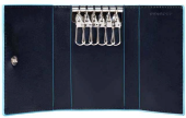 Ключница Piquadro Blue Square PC1396B2/BLU2 темно-синий натур.кожа