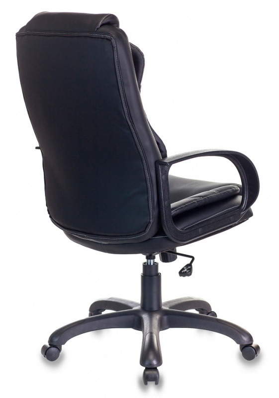 Кресло руководителя Бюрократ CH-839 черный Leather Black экокожа крестов. пластик