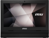 Моноблок MSI Pro 16T 10M-261XRU 15.6" HD Touch Cel 5205U (1.9) 8Gb SSD512Gb HDG CR noOS GbitEth WiFi BT 65W клавиатура мышь Cam черный 1366x768