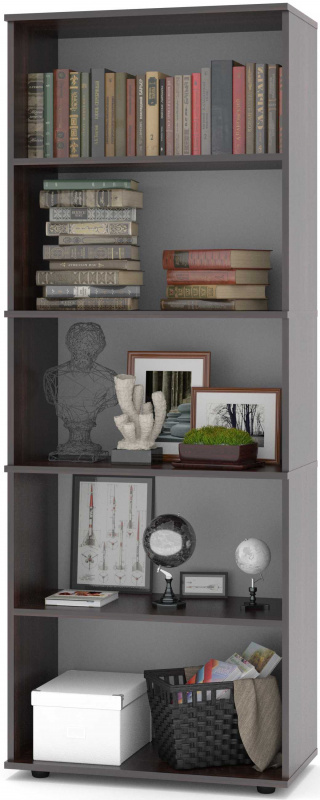 Стеллаж Сокол ШУ-20 пол.:4 единая 1827х682х372мм венге (ШУ20В5)