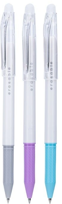 Набор ручек гелев. Deli EG161-3AS ассор. черн. стират.