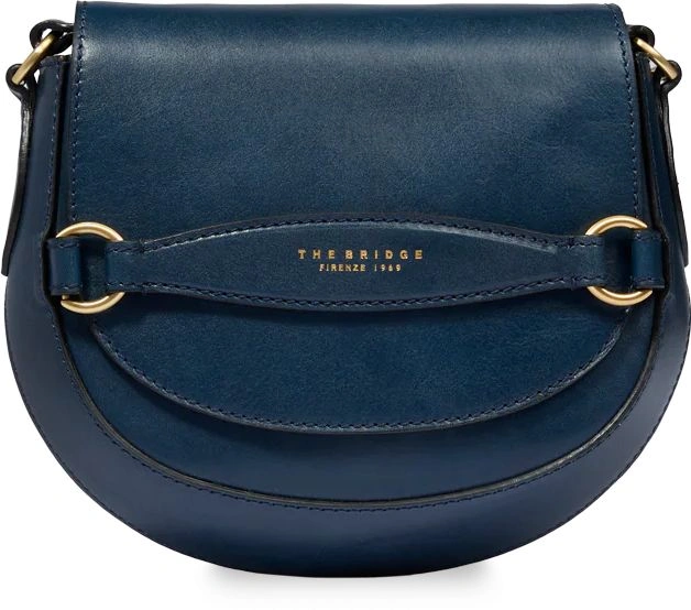 Сумка женская The Bridge Bettina 04371201/YH темно-синяя натур.кожа