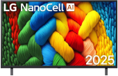 Телевизор LED LG 65" 65NANO80A6B.ARUG синяя сажа 4K Ultra HD 60Hz DVB-T DVB-T2 DVB-C DVB-S DVB-S2 USB WiFi Smart TV