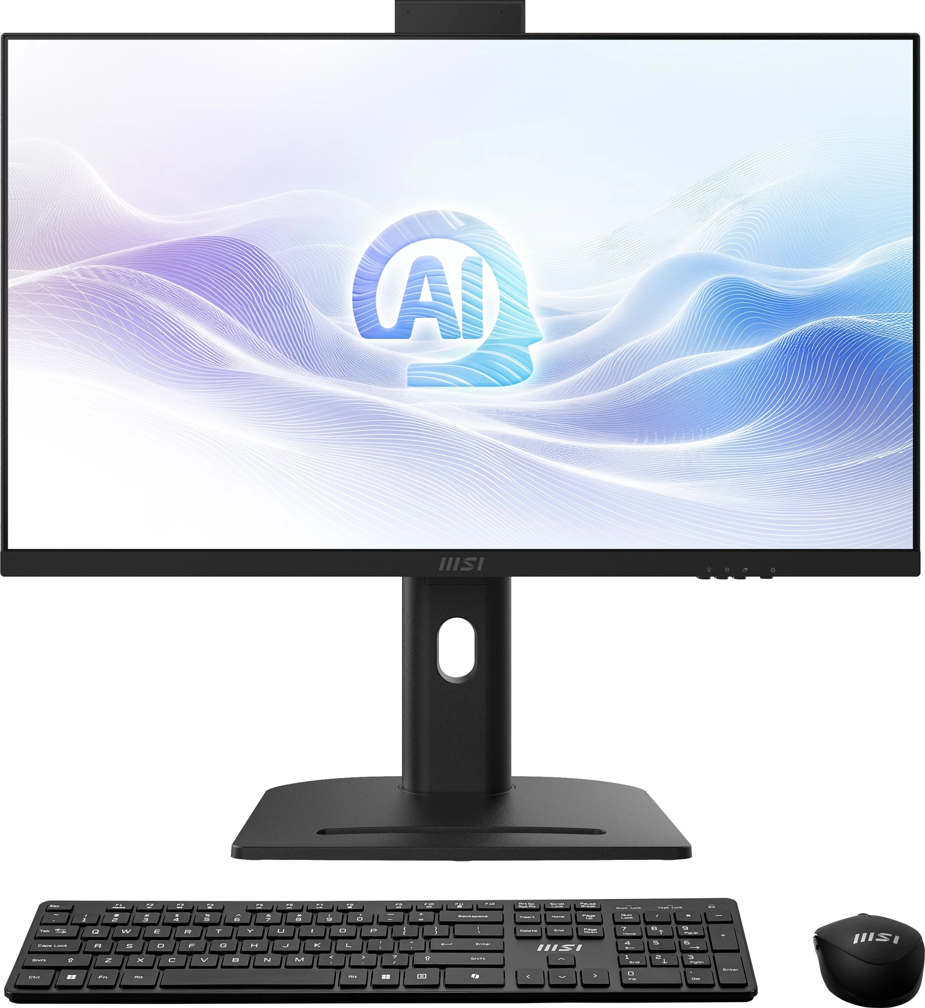 Моноблок MSI Modern AM273QP AI 1UM-440XRU 27" WQHD Core Ultra 5 125U (1.3) 16Gb SSD512Gb Arc graphics CR без ОС 2.5xGbitEth WiFi BT 150W клавиатура мышь Cam черный 2560x1440