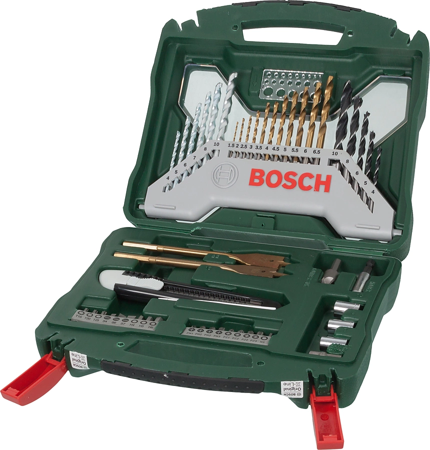 Набор принадлежностей Bosch X-Line-50 50 предметов (жесткий кейс)
