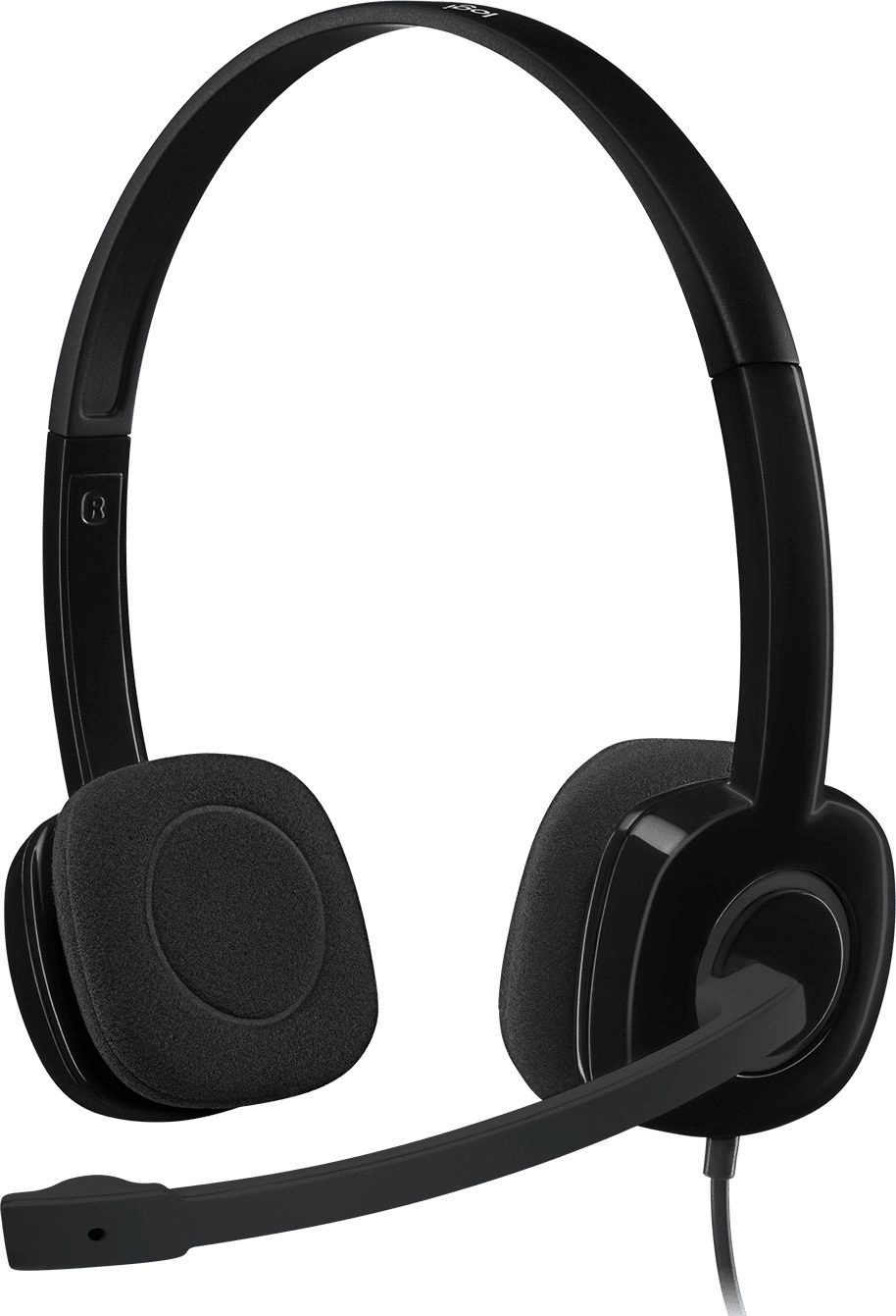 Наушники с микрофоном Logitech H151 черный 1.8м накладные оголовье (981-000590)