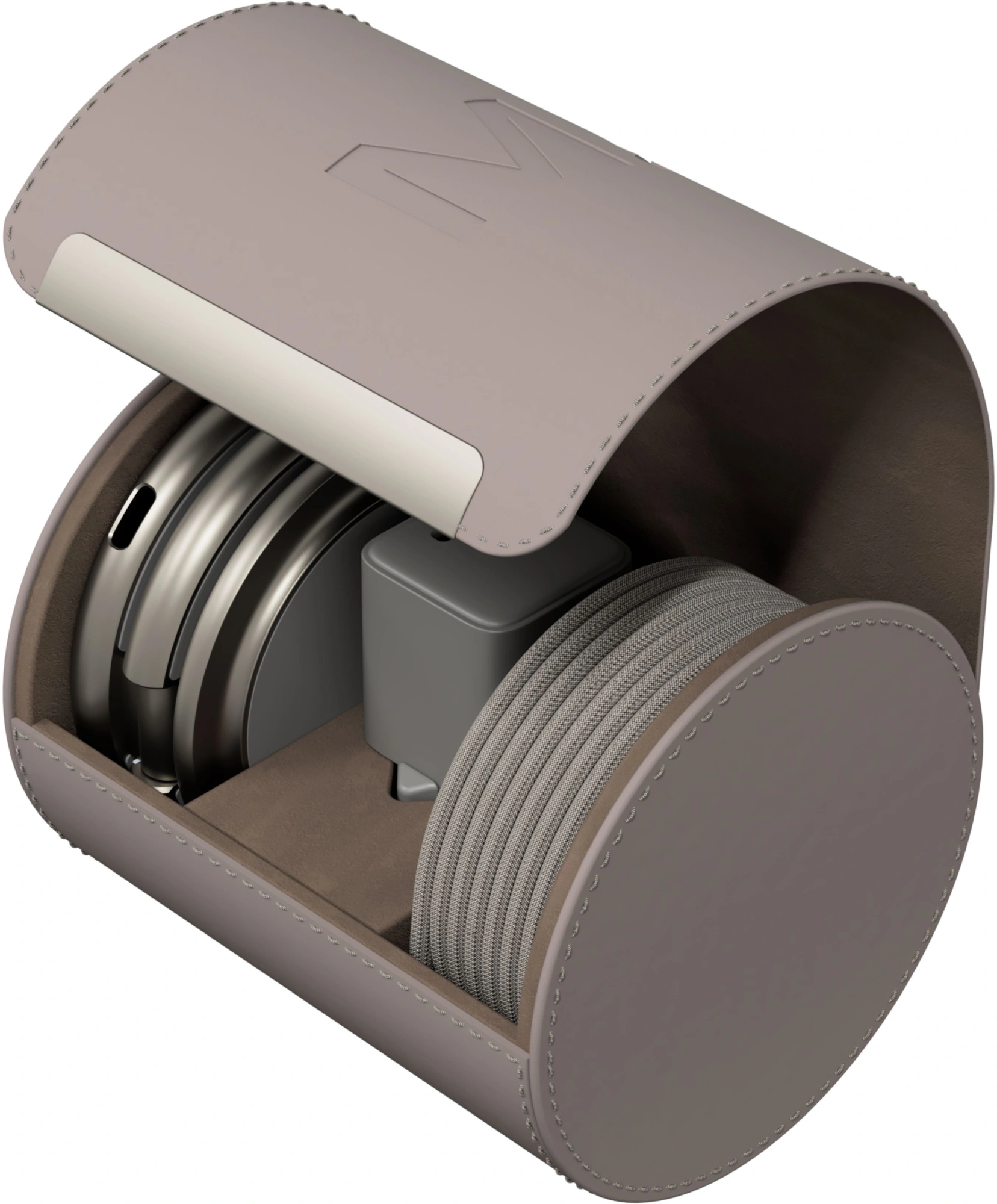 Беспроводное зар./устр. Magssory WCH073 25W 3A (PD+QC+SCP+FCP+AFC) для Apple титановый
