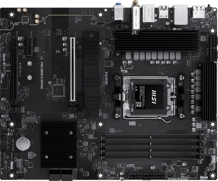 Материнская плата MSI PRO B850-S WIFI6E Socket AM5 AMD B850 4xDDR5 ATX AC`97 8ch(7.1) 2.5Gg RAID+HDMI+DP