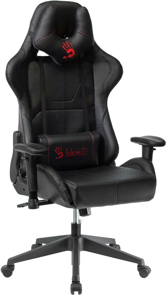 Кресло игровое A4Tech Bloody GC-500 черный экокожа крестов.