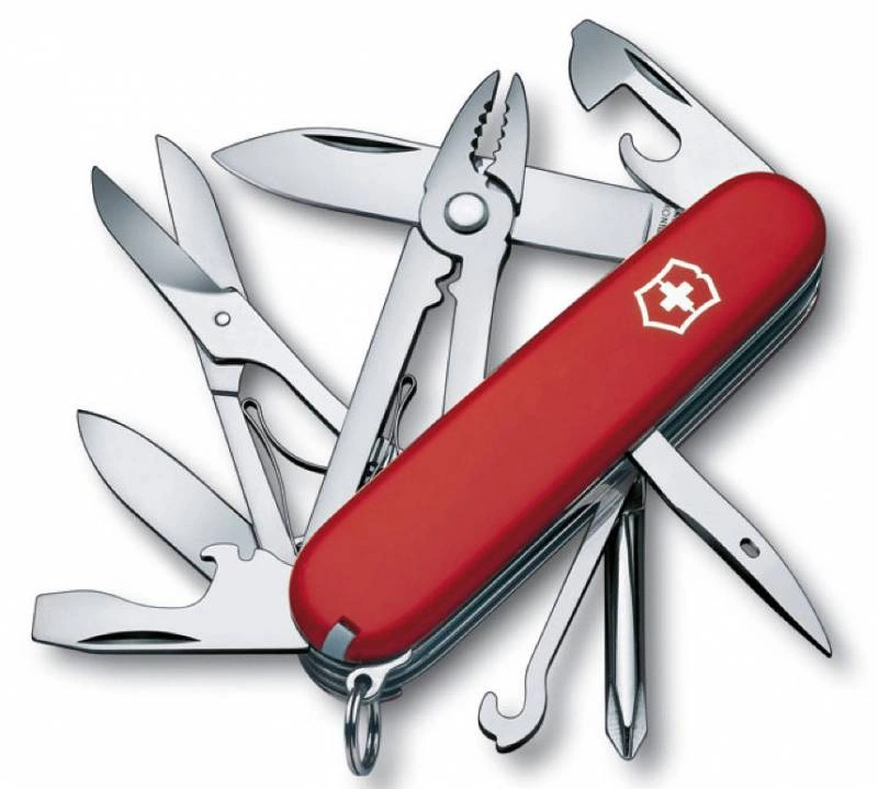 Нож перочинный Victorinox Deluxe Tinker (1.4723) 91мм 17функц. красный карт.коробка