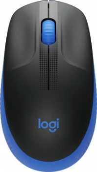 Мышь Logitech M190 черный/синий оптическая 1000dpi беспров. USB 2but (910-005914)