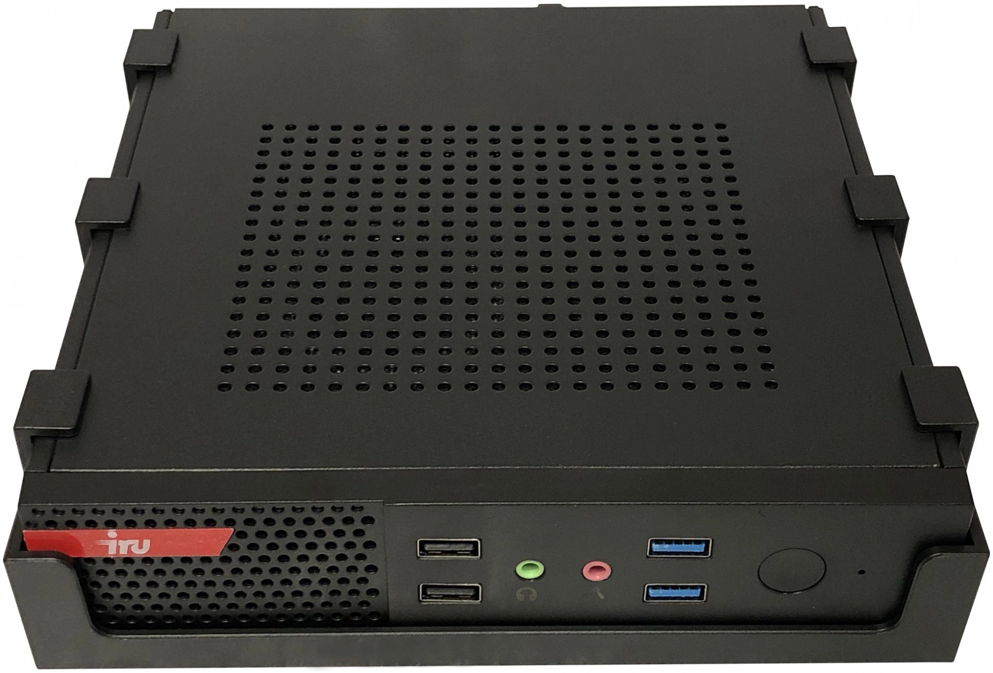 Неттоп IRU Office 310H4ATF slim Ryzen 5 PRO 5650GE (3.4) 16Gb SSD1Tb Vega 7 FreeDOS GbitEth WiFi BT 90W черный (RUS) (2047346)