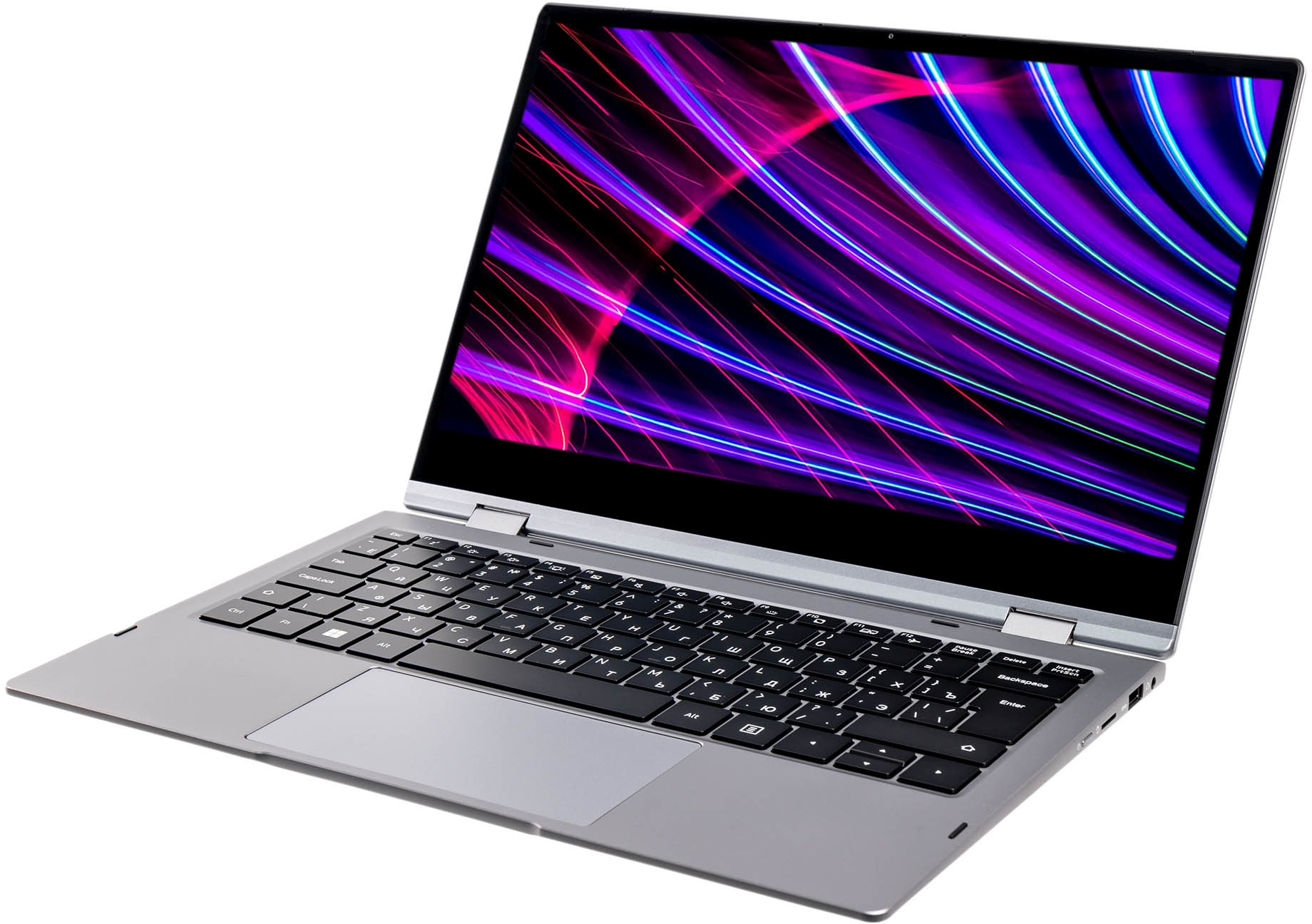 Ноутбук Hiper Slim H1306O582DM Core i5 1235U 8Gb SSD256Gb Intel Iris Xe graphics 13.3" IPS Touch FHD (1920x1080) Free DOS grey WiFi BT Cam