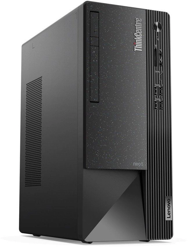 ПК Lenovo ThinkCentre Neo 50t MT i5 12400 (2.5) 8Gb 1Tb 7.2k UHDG 730/DVDRW CR noOS GbitEth 260W kb мышь клавиатура черный (11SE00PAGP)