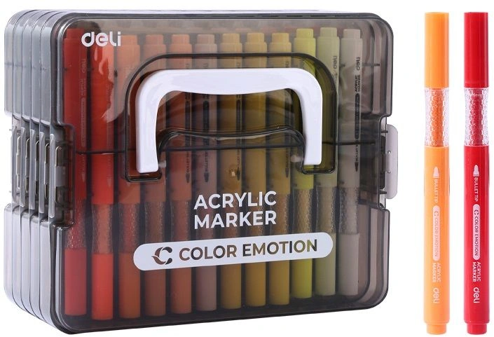Набор маркеров Deli EC194-60 Color Emotion круг. пулевидный пиш. наконечник 60цв. (60шт.)