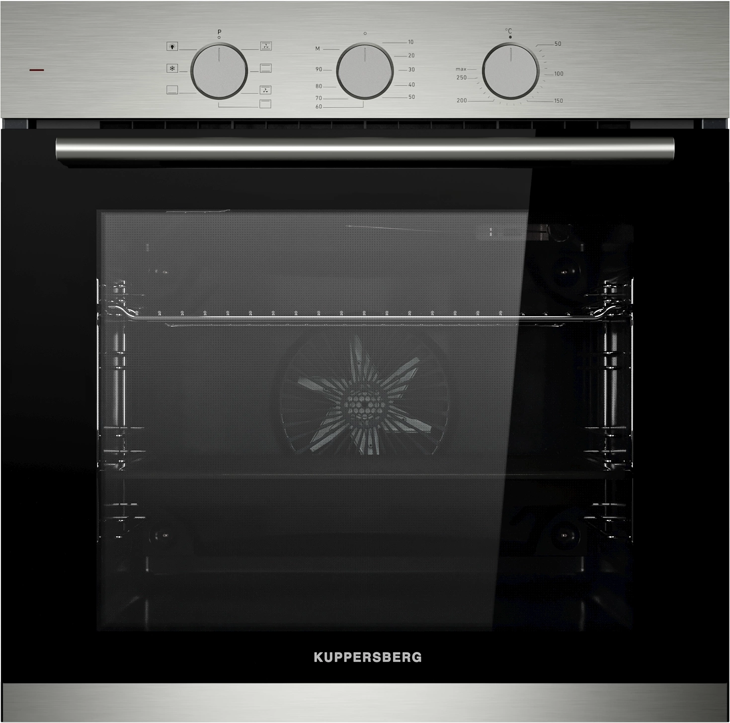 Духовой шкаф Электрический Kuppersberg HF 603 BX черный/нержавеющая сталь