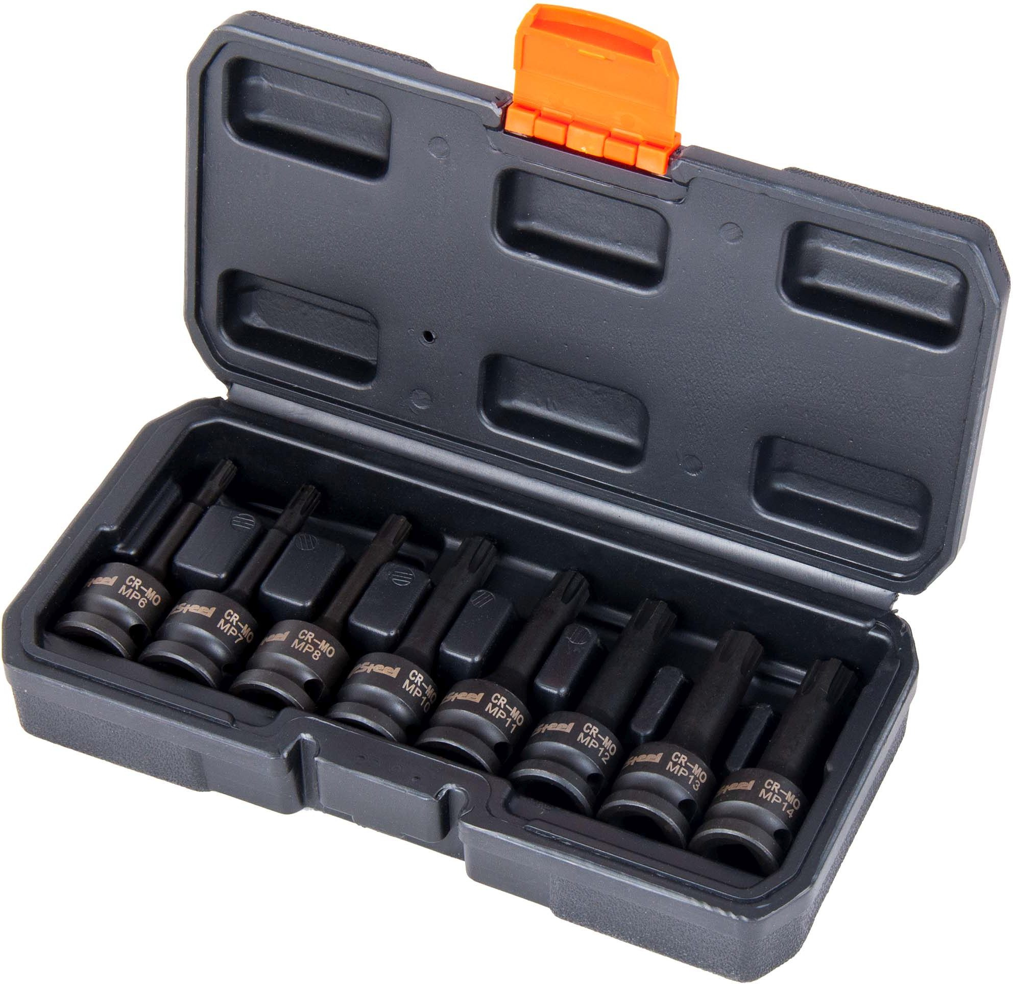 Набор торцевых головок Av Steel AV-724408 в комплекте 8 предметов