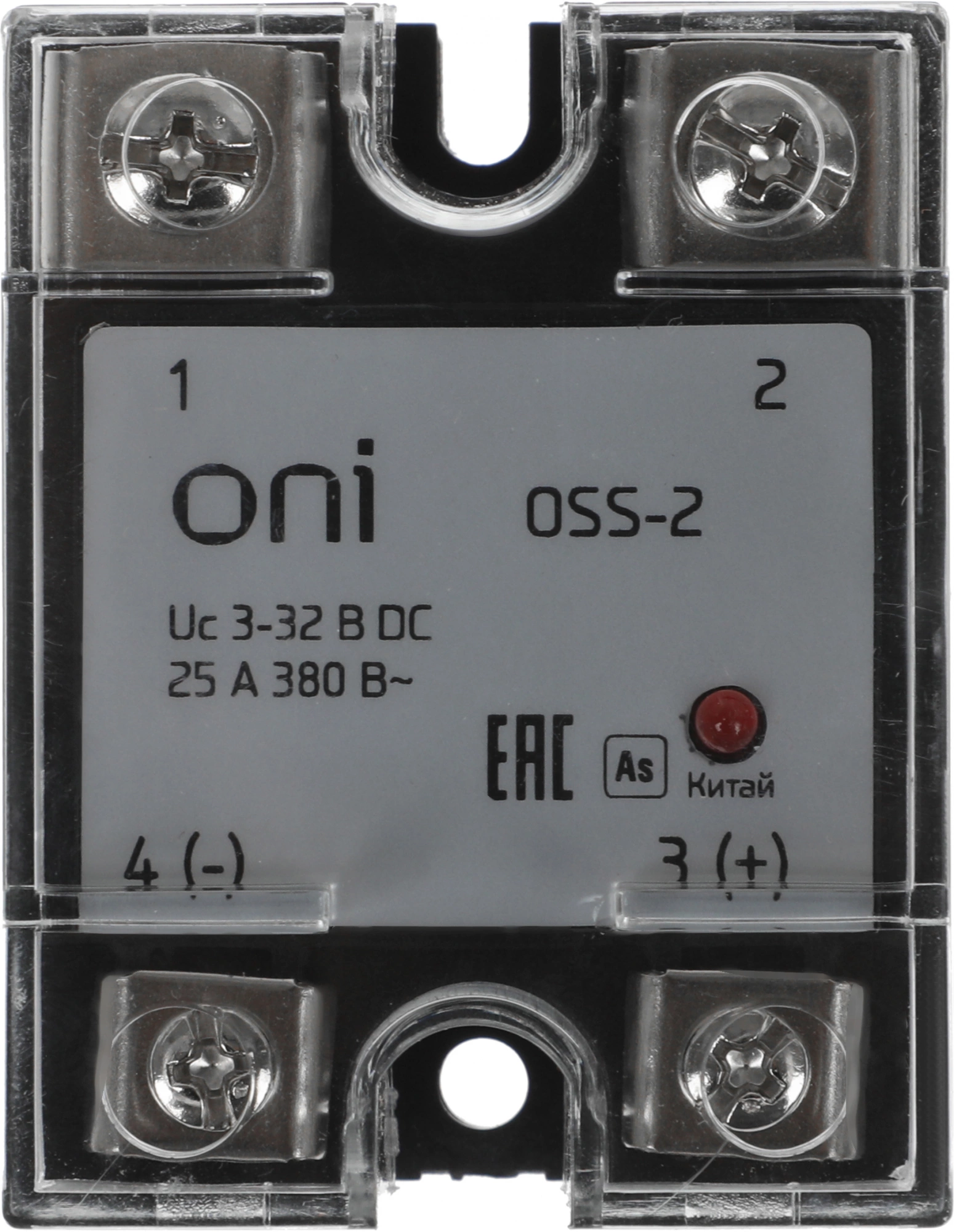 Реле твердотельное IEK Oni OSS-2 одноф. 380В (OSS-2-3-25-B)