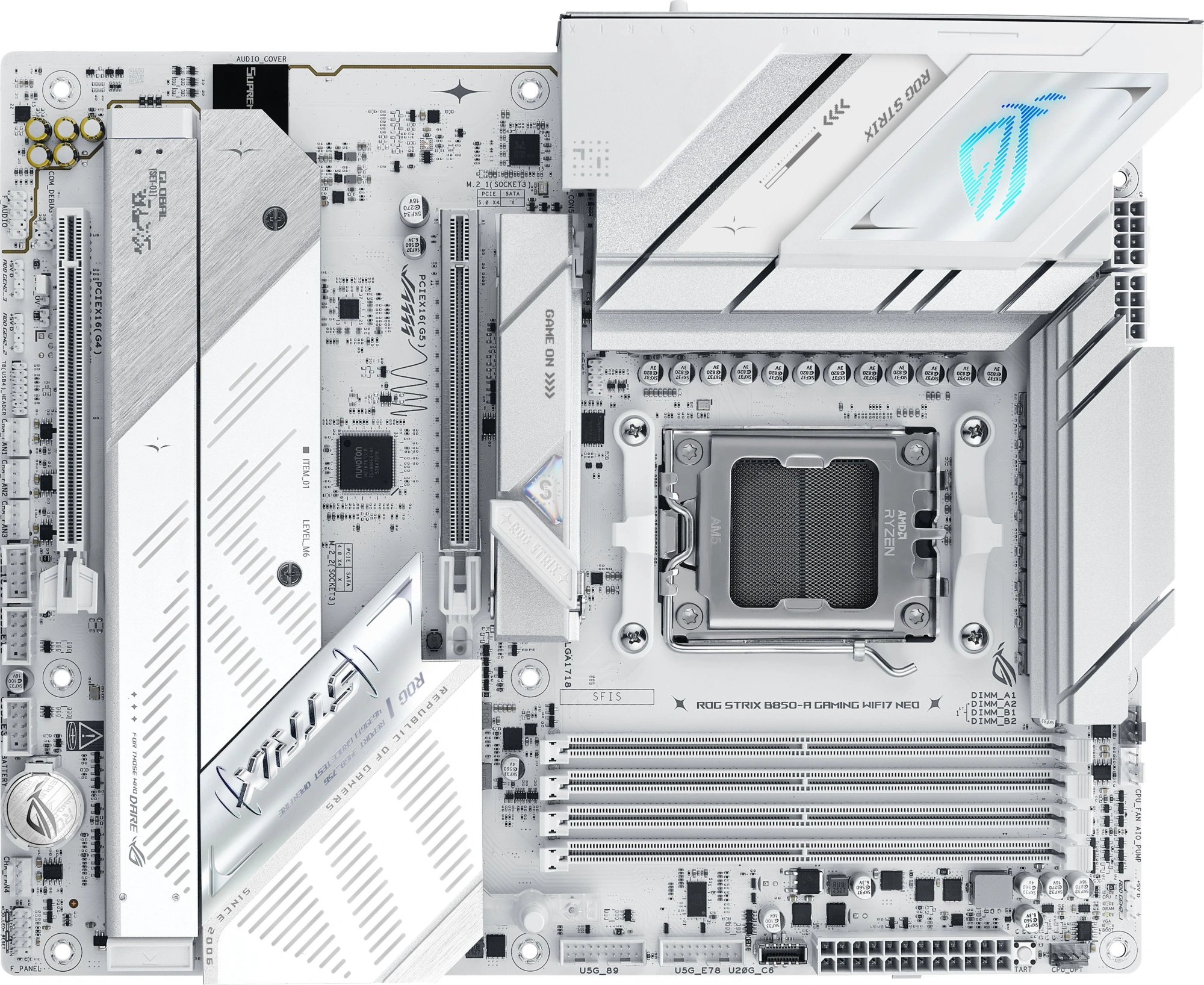 Материнская плата Asus ROG STRIX B850-A GAMING WIFI7 NEO Socket AM5 AMD B850 4xDDR5 ATX AC`97 8ch(7.1) 5Gigabit RAID+HDMI