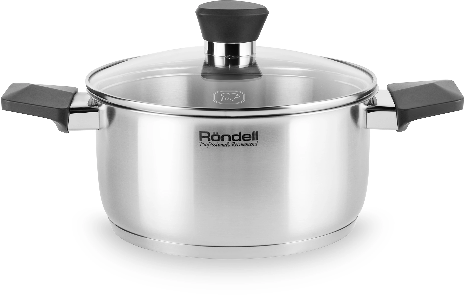 Кастрюля Rondell Strike RDS-714 2.8л. d=20см (с крышкой) стальной