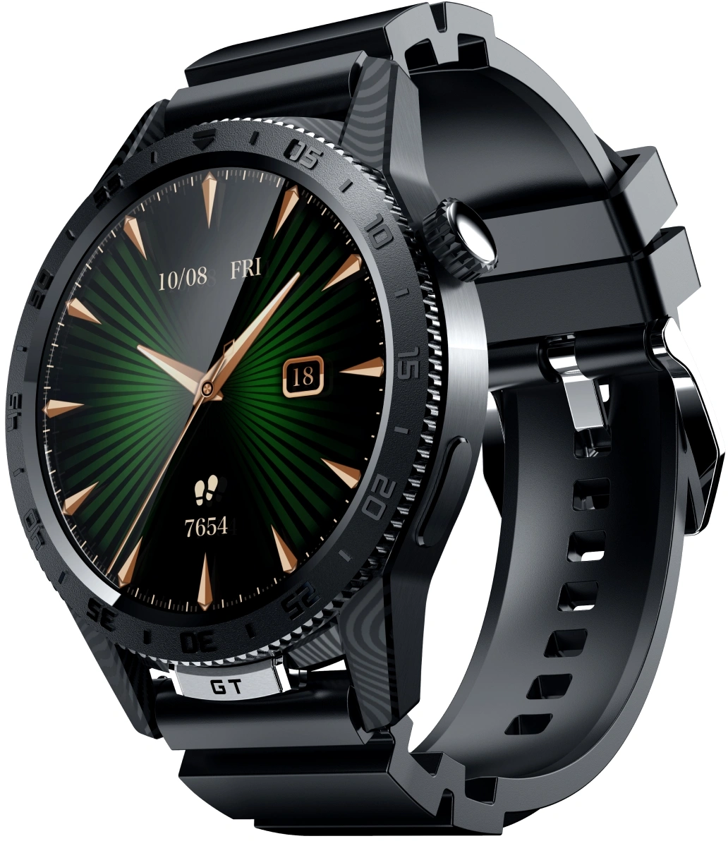 Смарт-часы Tecno Watch GT 1s 1.51" AMOLED корп.черный (WGT01S)