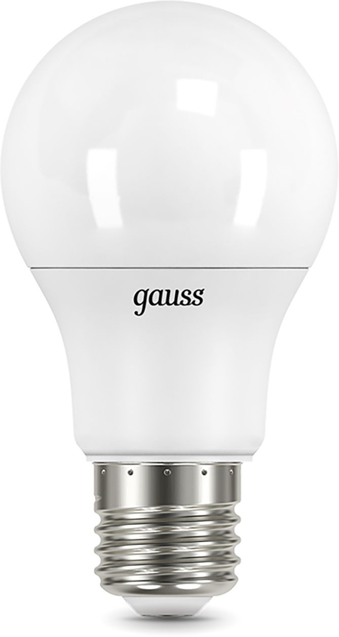 Лампа светодиодная Gauss A60 12Вт цок.:E27 шар 220B 4100K св.свеч.бел.нейт. A60 (упак.:10шт) (102502212)