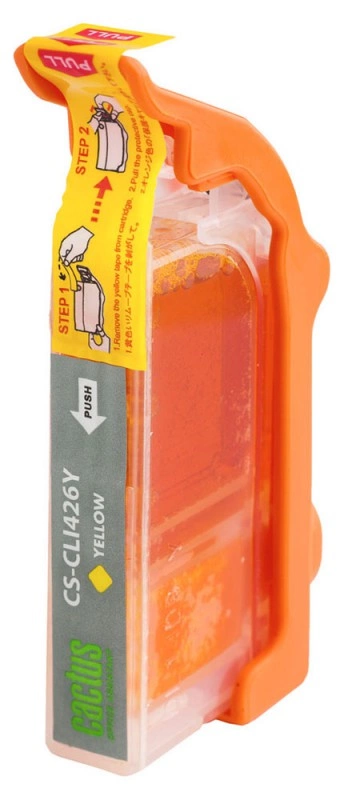 Картридж струйный Cactus CS-CLI426Y CLI-426Y желтый (9мл) для Canon Pixma MG5140/5240/6140/8140/MX884 с чипом