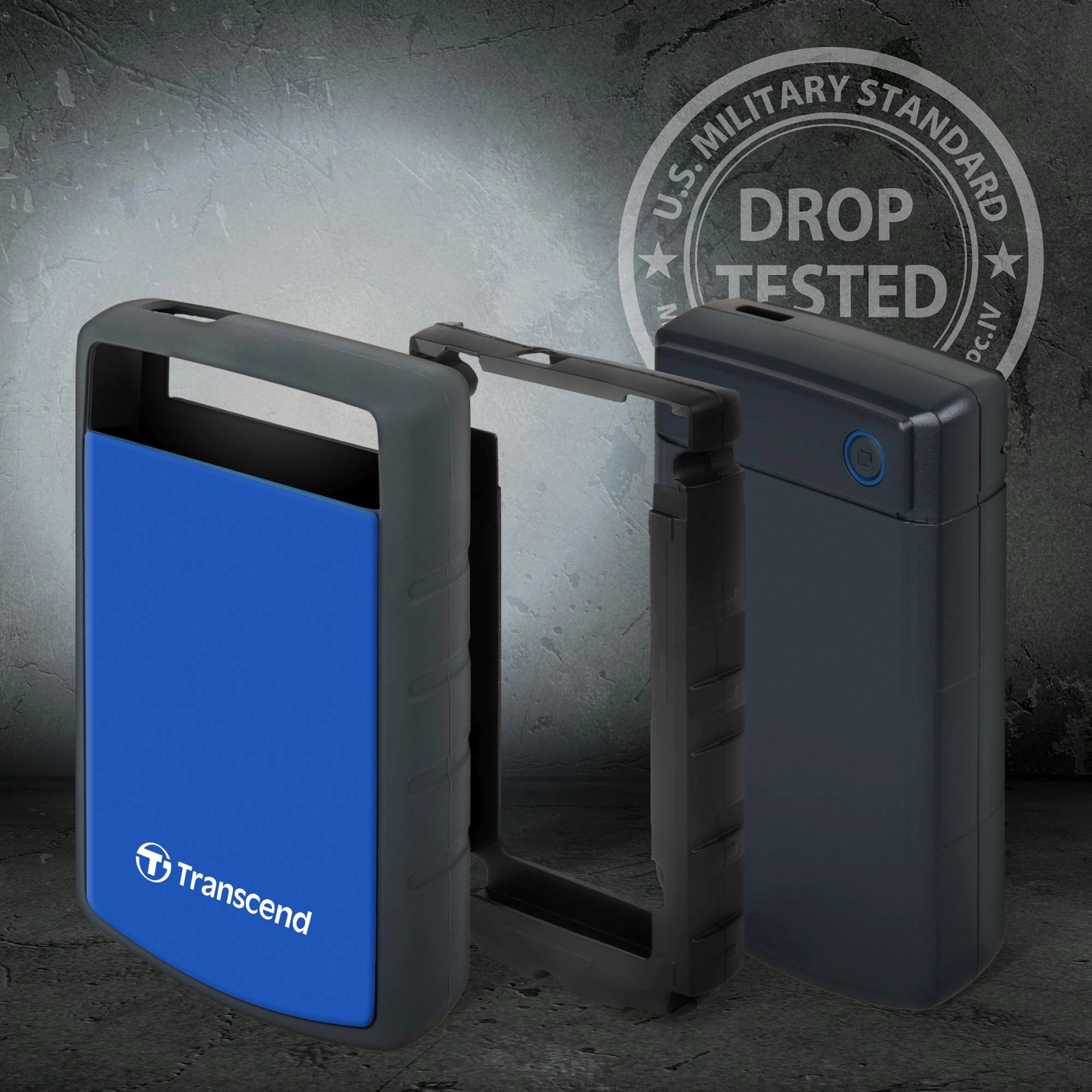Жесткий диск Transcend USB3.0 2TB TS2TSJ25H3B StoreJet 25H3 (5400rpm) 2.5" синий