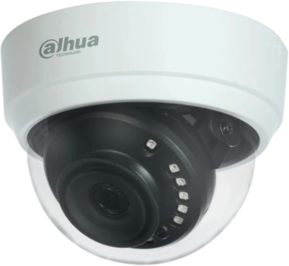 Камера видеонаблюдения аналоговая Dahua DH-HAC-D1A21P-U-IL-0360B 3.6-3.6мм HD-CVI HD-TVI цв. корп.:белый