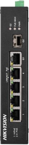 Коммутатор Hikvision DS-3T1306P-SI/HS 1SFP 3PoE 1PoE+ 1PoE++ 60W неуправляемый
