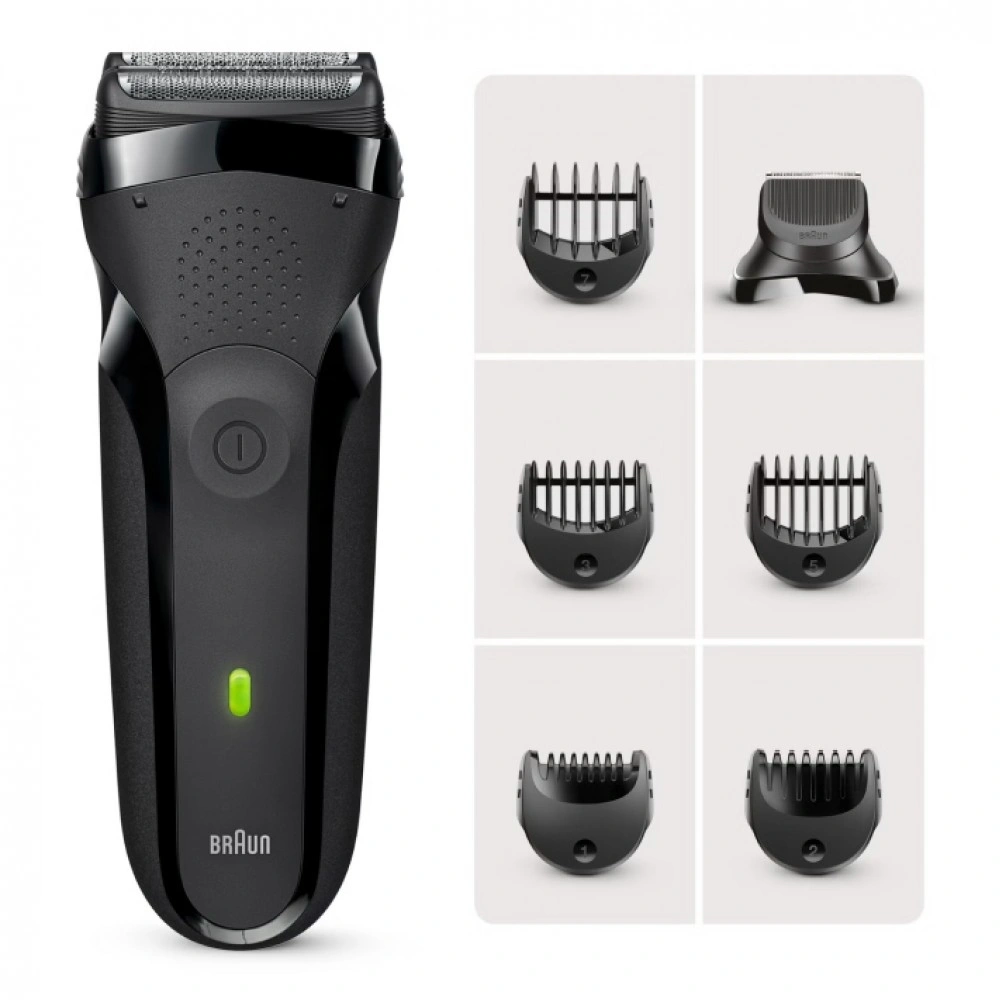 Бритва сетчатая Braun Series 3 300BT реж.эл.:2 питан.:аккум. черный