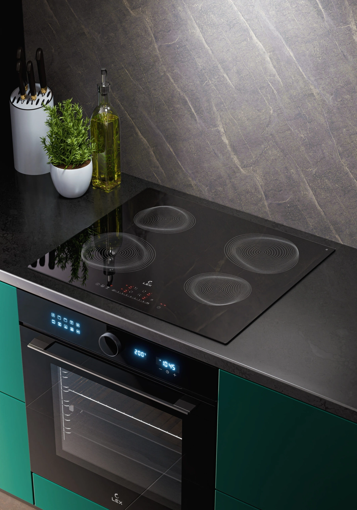 Индукционная варочная поверхность Lex EVI 640 R2 I BL черный