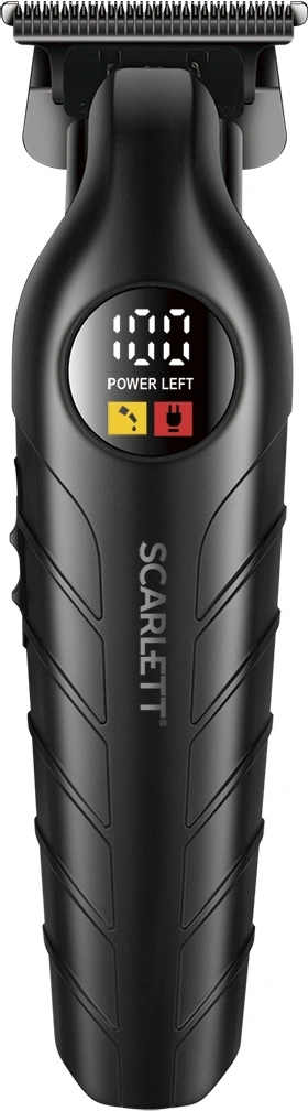 Машинка для стрижки Scarlett SC-HC63C107 черный 5Вт (насадок в компл:4шт)