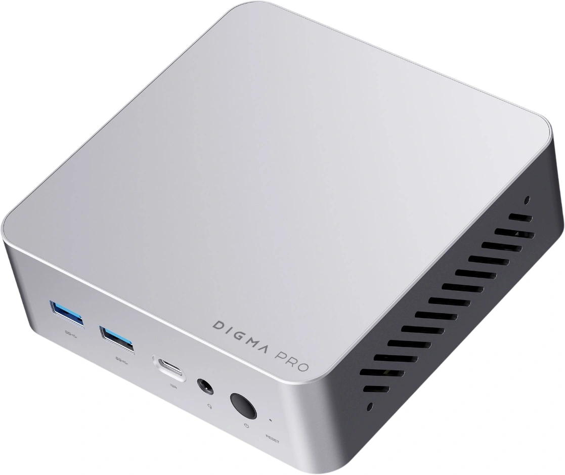 Неттоп Digma Pro Minimax X5 i5 13420H (2.1) 16Gb SSD512Gb UHDG Windows 11 Pro GbitEth WiFi BT 100W серебристый (DPP5-ADXW07)