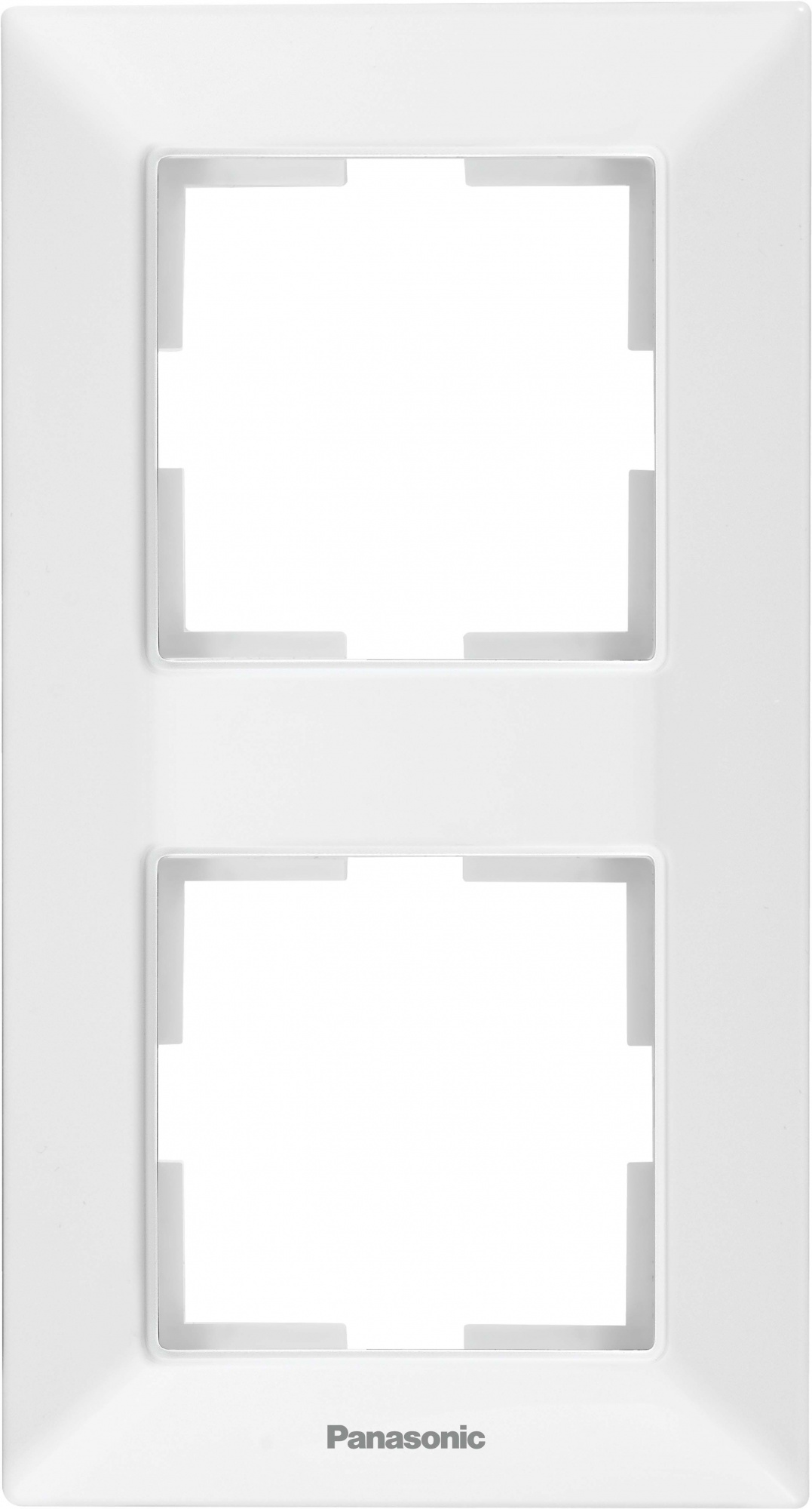 Рамка Panasonic Arkedia Slim WNTF08122WH-RU 2x вертикальный монтаж пластик белый (упак.:1шт)
