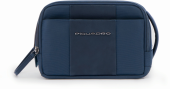 Косметичка Piquadro Brief2 BY6149BR2/BLU синий нейлон/натур.кожа