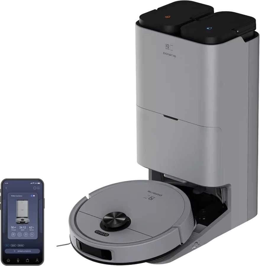 Пылесос-робот Polaris IQ Home PVCRAC 7790 Pro 90Вт графит (в компл.:1мешок)