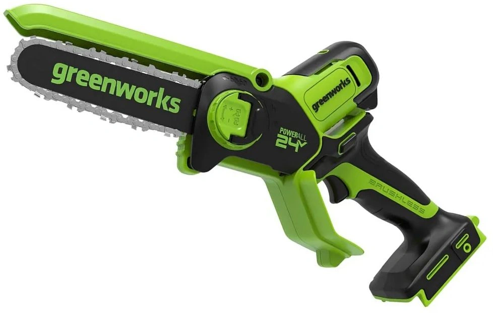 Цепная пила Greenworks GD24CSMNX аккум. 450Вт дл.шины:6" (15cm) 1аккум. 2Ач ЗУ (2008707UA)