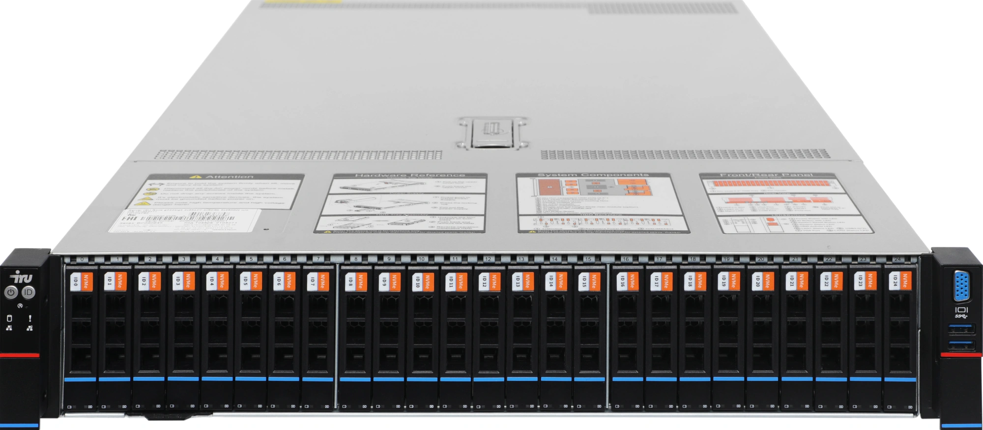 Сервер IRU Rock g2212ig4 2x6542Y 4x32Gb x14 2x12Tb 7.2K 3.5" SAS 9460-8i AST2600 1xRJ-45 2x1600W w/o OS (2135456)