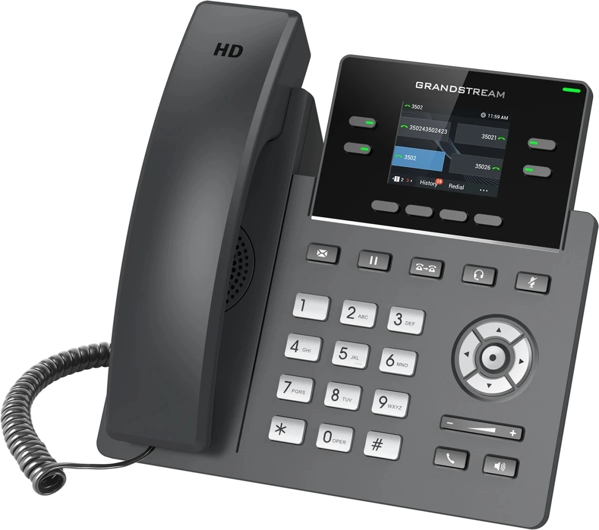 Телефон IP Grandstream GRP-2612G черный