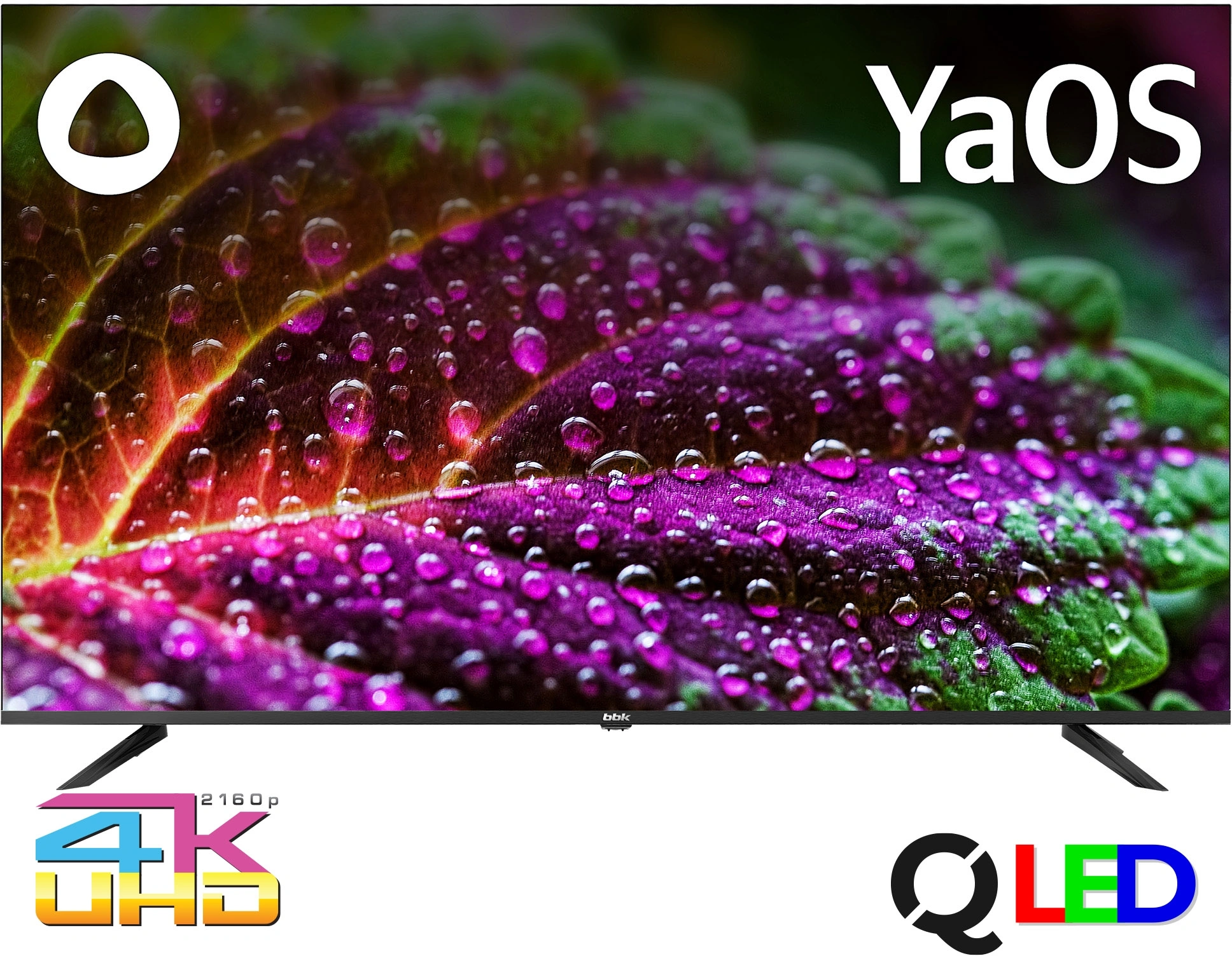 Телевизор QLED BBK 55" 55LED-8260/UTS2C (B) Frameless черный/черный 4K Ultra HD 60Hz DVB-T2 DVB-C DVB-S2 USB WiFi Smart TV