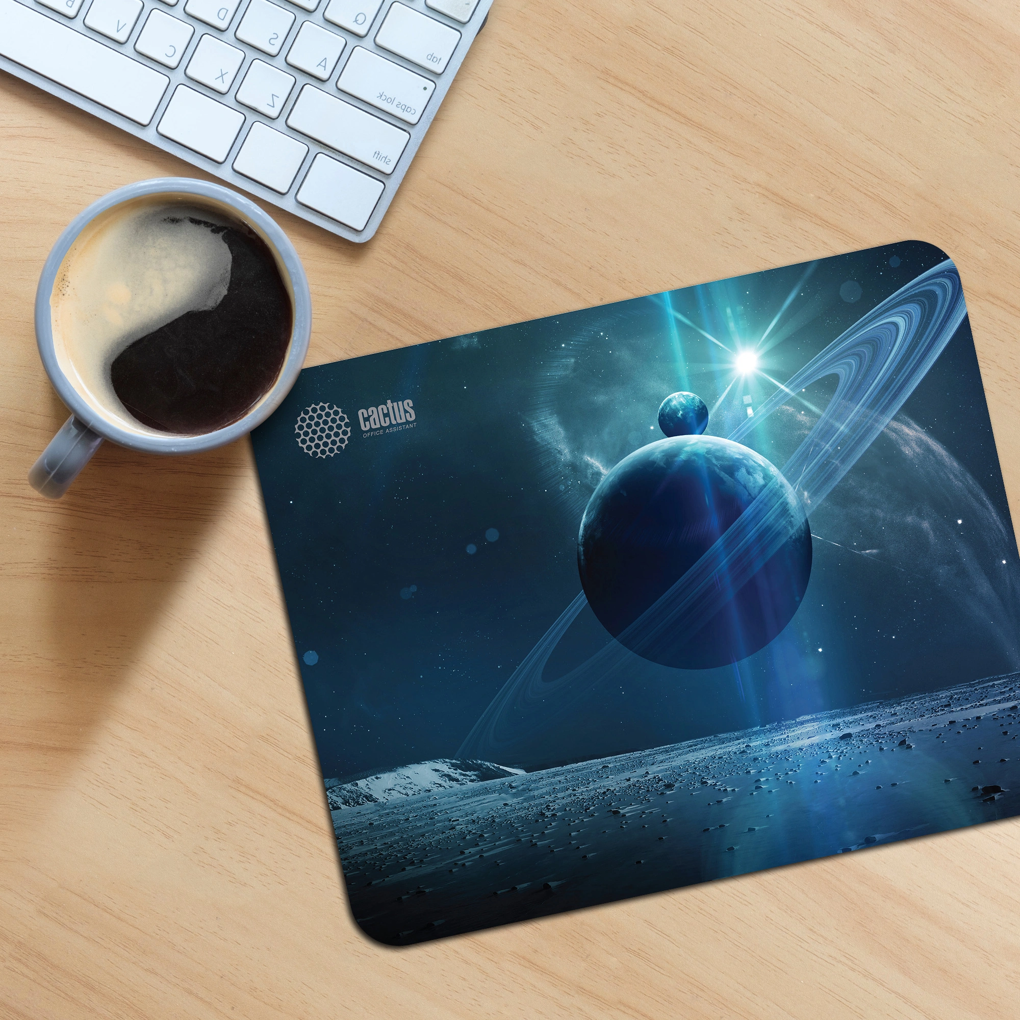 Коврик для мыши Cactus Saturn рисунок 300x250x2мм (CS-MP-P03M)