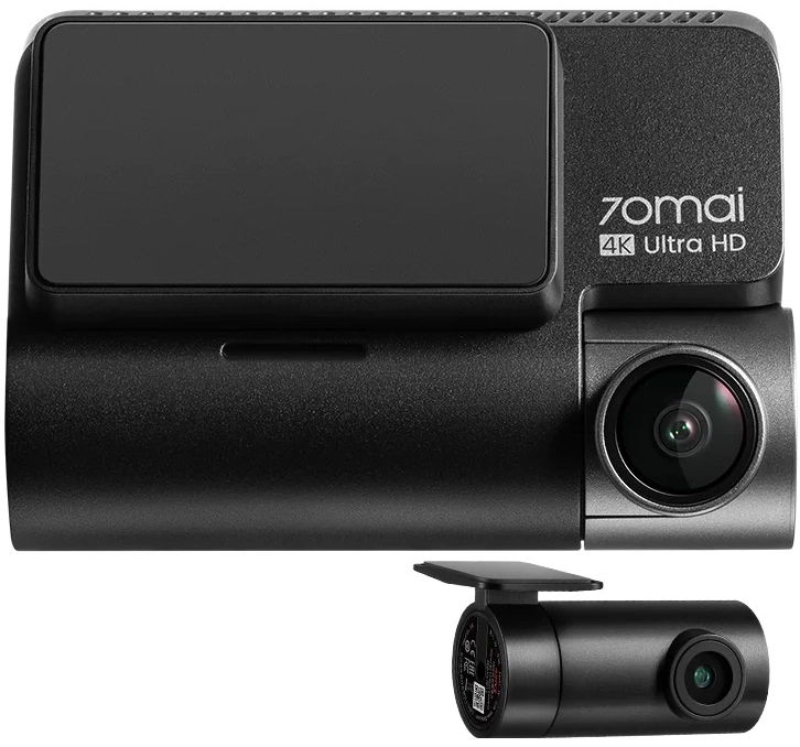 Видеорегистратор 70Mai Dash Cam 4K A810 + Rear Cam Set HDR черный 8Mpix 2160x3840 2160p 150гр. GPS Novatek NT98529