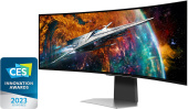 Монитор Samsung 49" Odyssey OLED G9 S49CG954SI серебристый OLED LED 32:9 HDMI M/M матовая HAS 1000000:1 250cd 178гр/178гр 5120x1440 240Hz FreeSync Premium Pro DP 2K USB 12.9кг