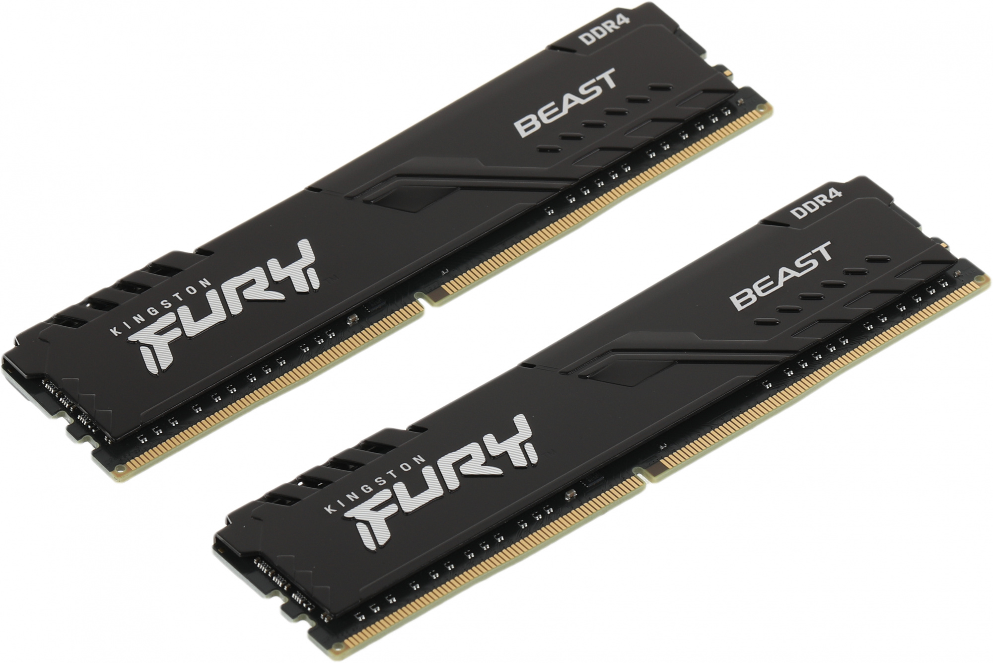 Память DDR4 2x16GB 3200MHz Kingston KF432C16BBK2/32 Fury Beast Black RTL Gaming PC4-25600 CL16 DIMM 288-pin 1.35В single rank с радиатором Ret