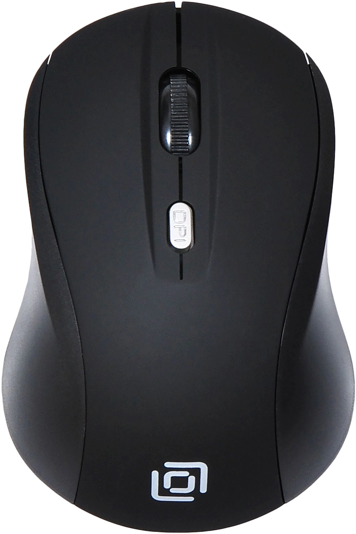 Мышь Оклик 415MW черный оптическая 1600dpi беспров. USB для ноутбука 4but (351684)