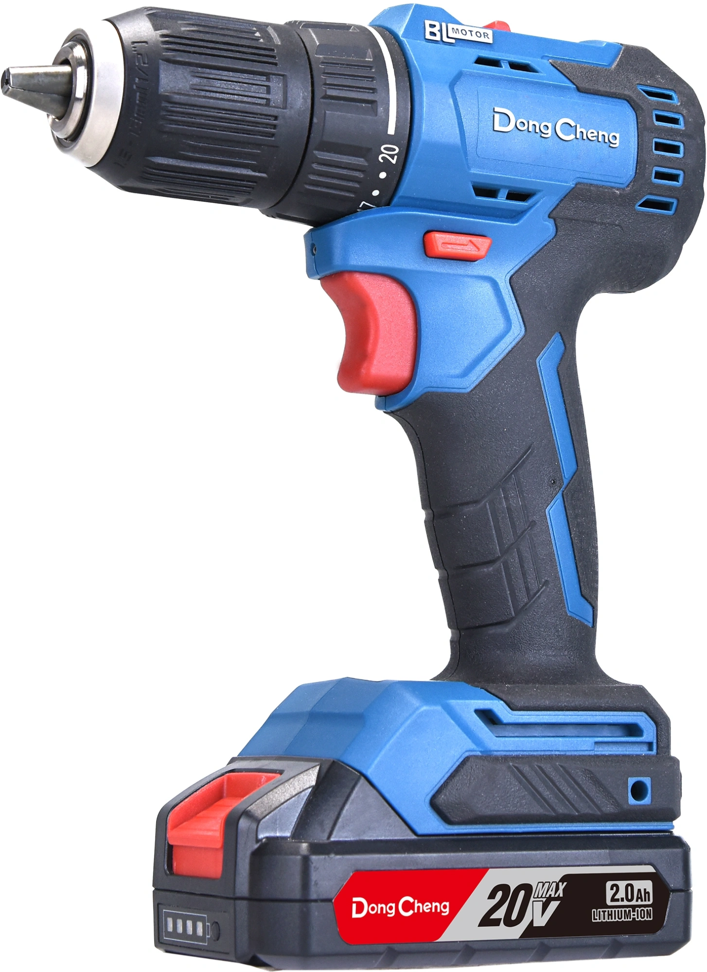 Дрель-шуруповерт DongCheng DCJZ2050 аккум. патрон:быстрозажимной (кейс в комплекте) (DCJZ2050(TYPE DM))