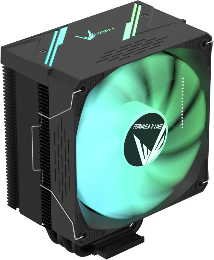 Устройство охлаждения(кулер) Formula Ice Burg ARGB Soc-AM5/AM4/1200/1700/1851 черный 4-pin 17-29.66dB Al+Cu 170W 552gr Ret (ICE BURG ARPW 4P BK)