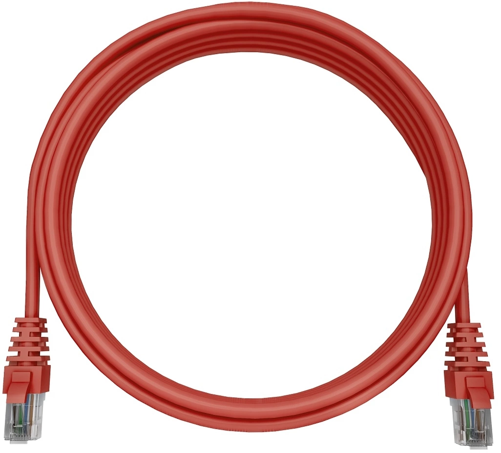 Патч-корд NTSS NTSS-PC-UTP-RJ45-5e-0.15-LSZH-RD NTSS-PC-UTP-RJ45-5E-0.15-LSZH UTP RJ-45 вил.-вилка RJ-45 кат.5E 0.15м красный LSZH (уп.:1шт)