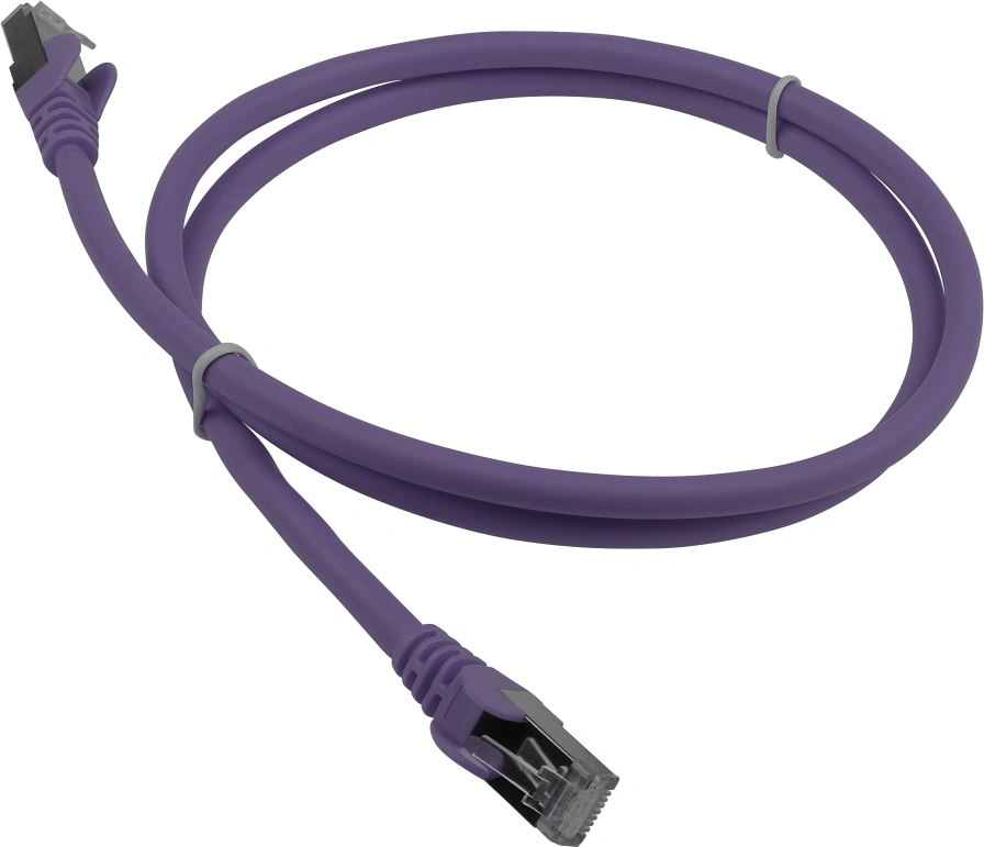 Патч-корд Lanmaster LAN-PC45/S6A-10-VI FTP RJ-45 вил.-вилка RJ-45 кат.6A 10м фиолетовый LSZH